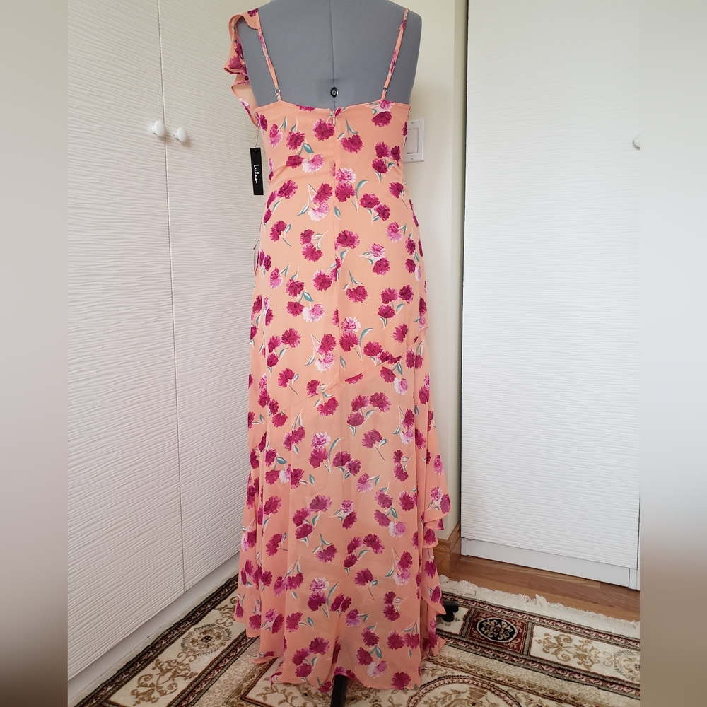 Lulu's High-Low Ruffled Dress. NWT Size XL - Picture 4 of 6